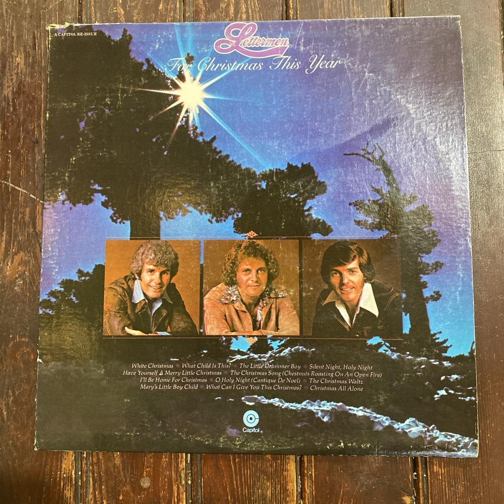 Lettermen For Christmas This Year Vinyl Record LP SM-502587‎ Open Shrink